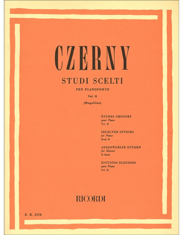 STUDI SCELTI PER PIANOFORTE VOLUME II - CZERNY