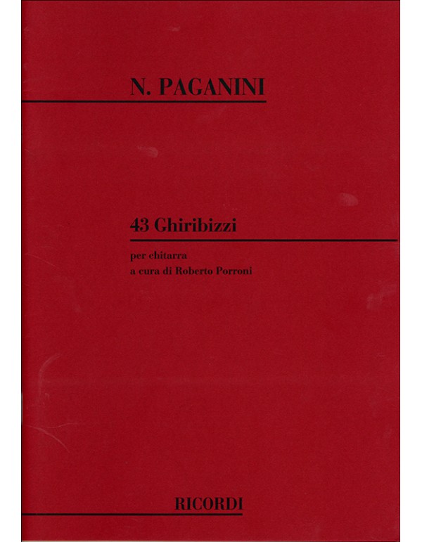 43 GHIRIBIZZI X CHITARRA - NICCOLO PAGANINI