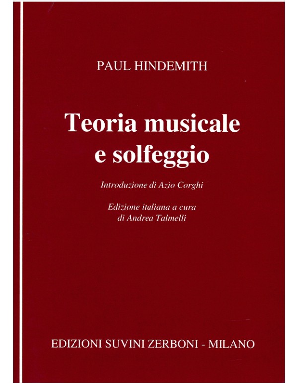TEORIA MUSICALE E SOLFEGGIO - HINDEMITH