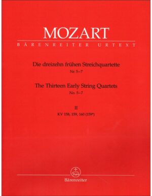 THE THIRTEEN EARLY STRING QUARTETS NUMERO 5_7 VOLUME II KV 158_159_160 - MOZART