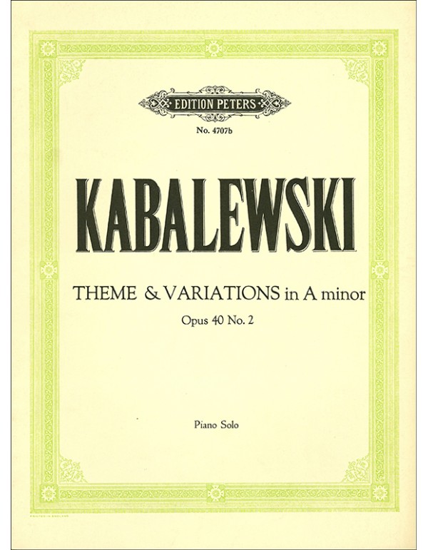 THEME & VARIATIONS IN A MINOR OP.40 N.2 - DMITRI KABALEWSKY