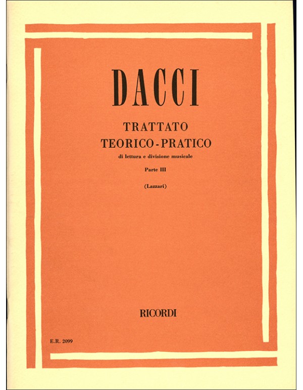 TRATTATO TEORICO PRATICO PARTE III - DACCI