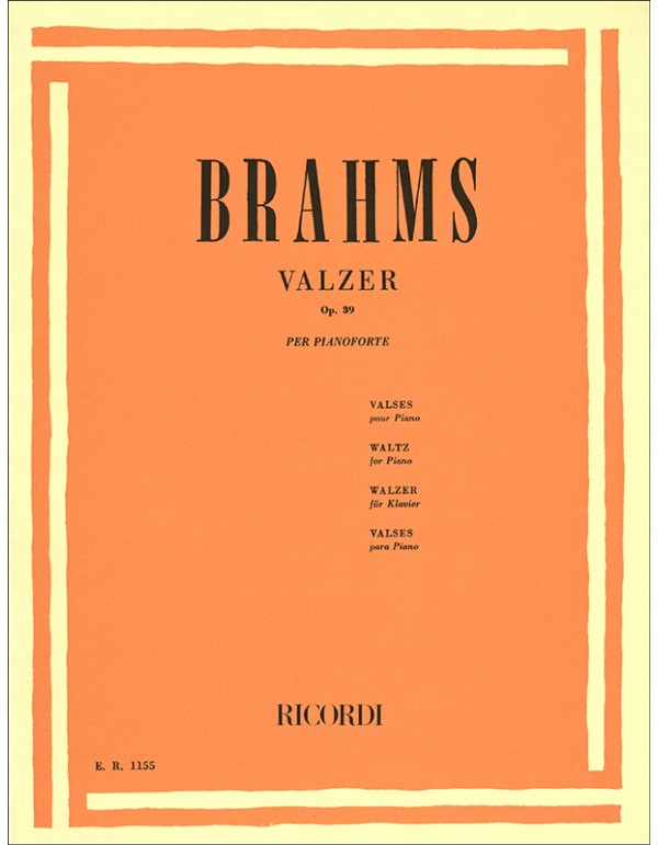 WALZER OP. 39 -JOHANNES BRAHMS