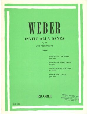 INVITO ALLA DANZA OP. 65 PER PIANOFORTE - WEBER