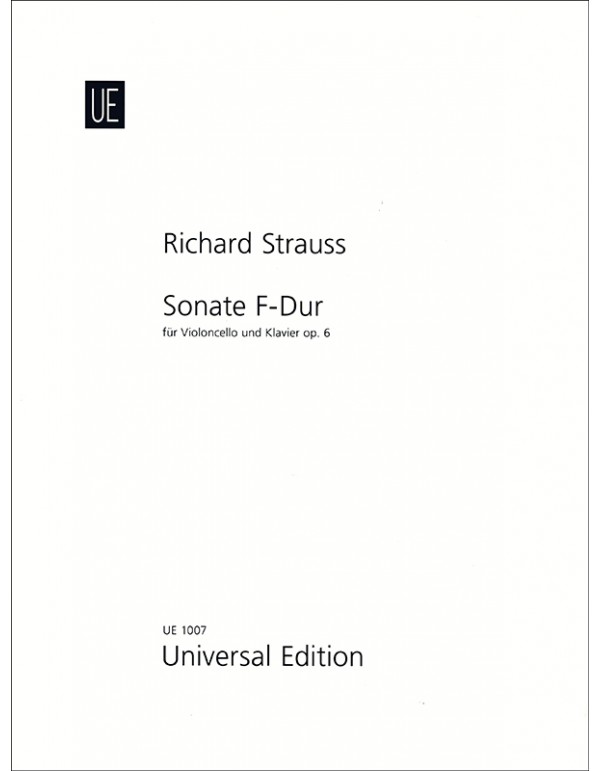 SONATE F-DUR FOR VIOLONCELLO AND PIANO OP. 6 - STRAUSS