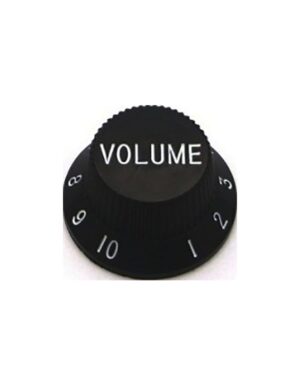 MANOPOLA VOLUME IN PLASTICA PER CHITARRA NERA