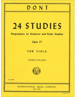 24 STUDI OP.37 PER VIOLA DONT
