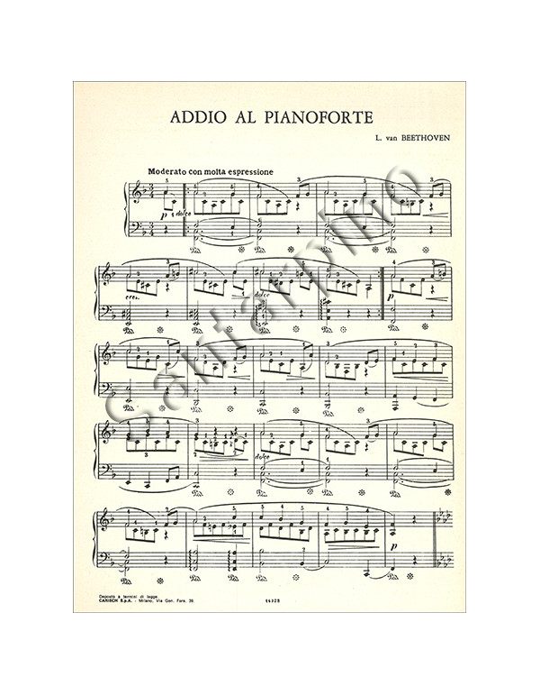 ADDIO AL PIANOFORTE IL REPERTORIO DEL PIANISTA - BEETHOVEN