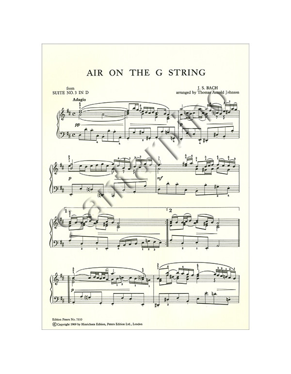 AIR FROM SUITE NUMERO 3 IN D - BACH