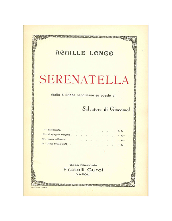 SERENATELLA - ACHILLE LONGO