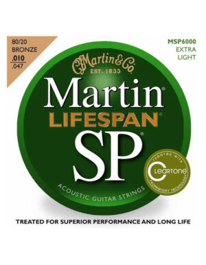 CORDE PER CHITARRA ACUSTICA MARTIN MSP6000 LIFESPAN SP EXTRA LIGHT 0,10-0,47