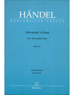 ALEXANDER'S FEAST HWV75 - HANDEL