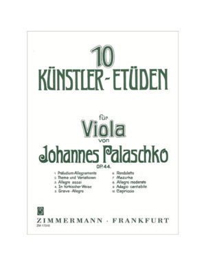 10 KUNSTLER - ETUDEN FUR VIOLA OP. 44 - PALASCHKO