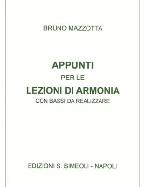 APPUNTI PER LE LEZIONI DI ARMONIA - MAZZOTTA