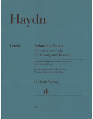 ARIANNA A NAXOS CANTATA A VOCE SOLA FOR VOICE AND PIANO - HAYDN