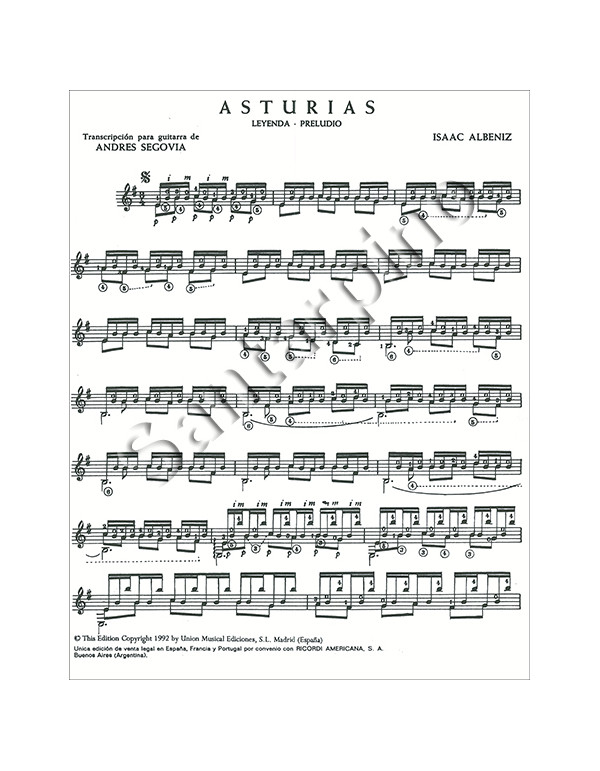 ASTURIAS - ISAAC ALBENIZ