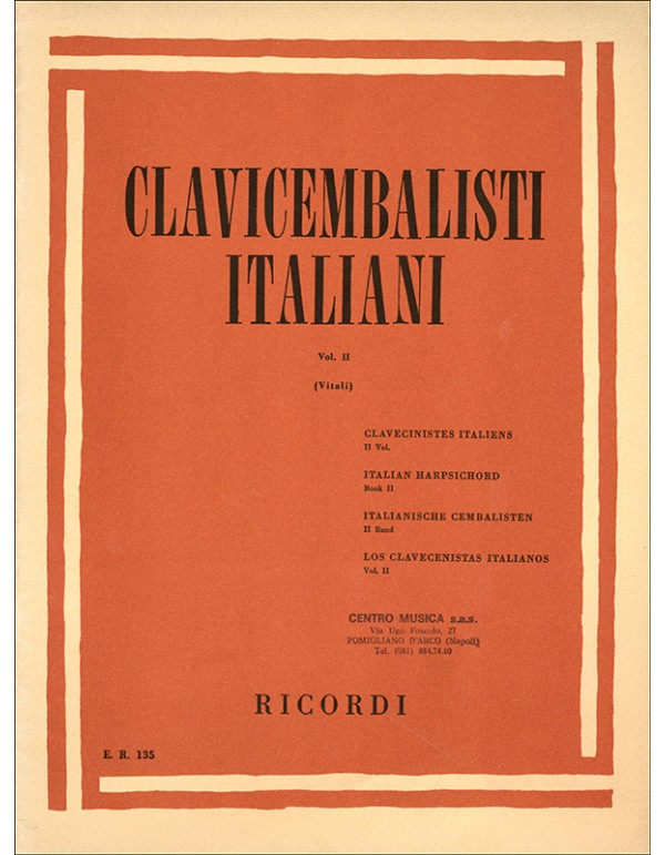 CLAVICEMBALISTI ITALIANI VOLUME II - AUTORI VARI