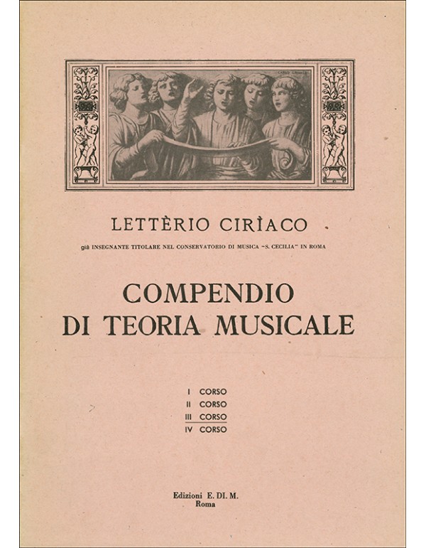 COMPENDIO DI TEORIA MUSICALE TERZO CORSO - CIRIACO