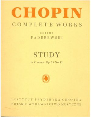 COMPLETE WORKS STUDY IN C MINOR OPUS 25 NUMERO 12 - CHOPIN