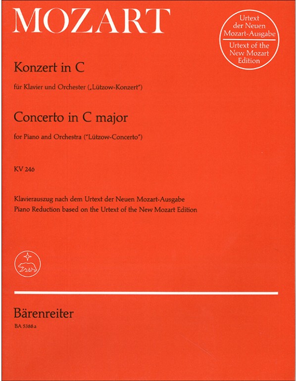 CONCERTO IN C MAJOR FOR PIANO AND ORCHESTRA KV 246 - MOZART