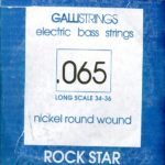 CORDA PER BASSO ELETTRICO 065 GALLISTRINGS LONG SCALE 34-36 NICKEL ROCK STAR