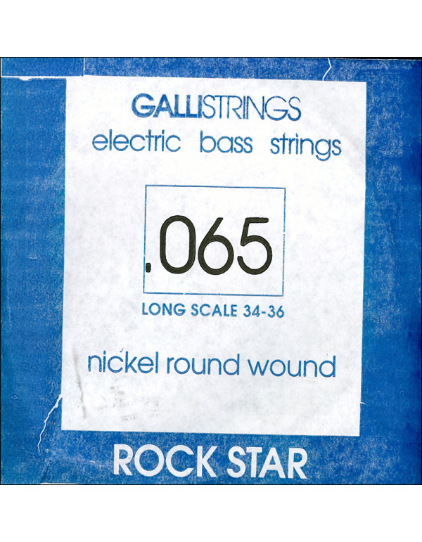 CORDA PER BASSO ELETTRICO 065 GALLISTRINGS LONG SCALE 34-36 NICKEL ROCK STAR