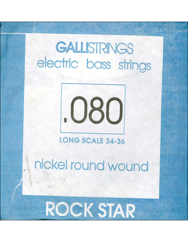 CORDA PER BASSO ELETTRICO 080 GALLISTRINGS LONG SCALE 34-36 NICKEL ROCK STAR