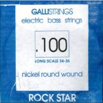 CORDA PER BASSO ELETTRICO 100 GALLISTRINGS LONG SCALE 34-36 NICKEL ROCK STAR