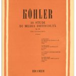 16 STUDI DI MEDIA DIFFICOLTA' OP.224 PRIMA SERIE - LOUIS KOHLER