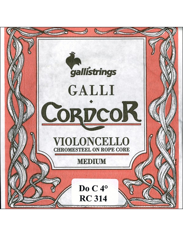 CORDA PER VIOLOCELLO DO C 4 CHROMESTEEL MEDIUM GALLISTRINGS CORDCOR RC314