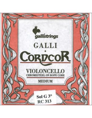 CORDA PER VIOLONCELLO SOL G 3 CHROMESTEEL MEDIUM GALLISTRINGS CORDCOR RC313