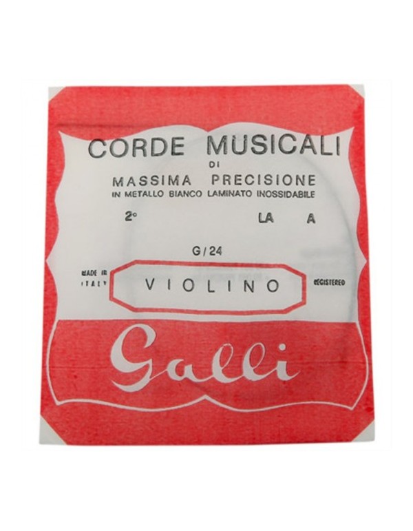 CORDE MUSICALI DI MASSIMA PRECISIONE IN METALLO PER VIOLINO G/24 2-LA-A GALLI