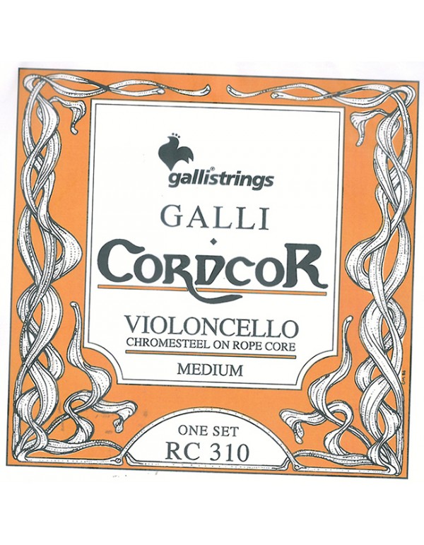 CORDIERA PER VIOLONCELLO RC310 CHROMESTEEL MEDIUM GALLISTRINGS CORDCOR