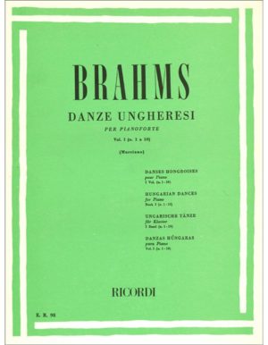 DANZE UNGHERESI VOL.I (DA1 A 10) - JOHANNES BRAHMS