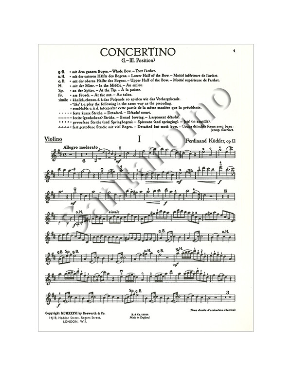 EASY CONCERTOS AND CONCERTINOS OPUS 12 - KUCHLER