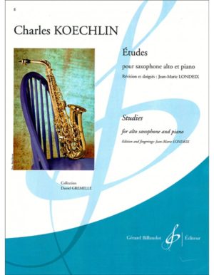 ETUDES POUR SAXOPHONES ALTO ET PIANO - KOECHLIN