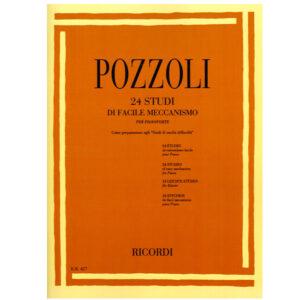 24 STUDI DI FACILE MECCANISMO PER PIANOFORTE - POZZOLI