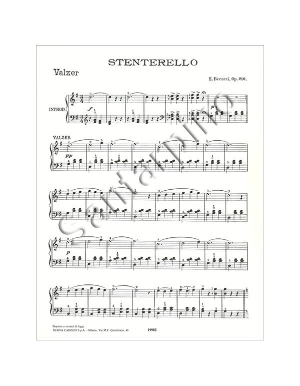 STENTERELLO OPUS 210 PIANOFORTE A 2 MANI - BECUCCI