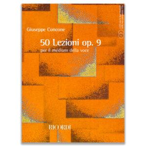 CONCONE - 50 LEZIONI OPUS 9 PER IL MEDIUM DELLA VOCE