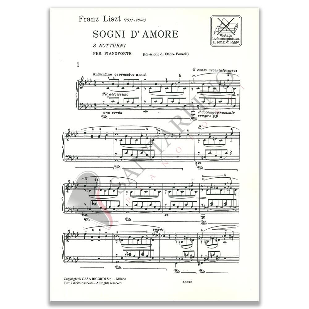 SOGNI D'AMORE 3 NOTTURNI - FRANZ LISZT