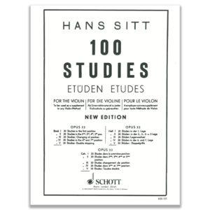 100 STUDIES OPUS 32 PARTE V FOR THE VIOLIN - SITT