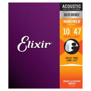 ELIXIR Acoustic 80/20 Bronze NANOWEB