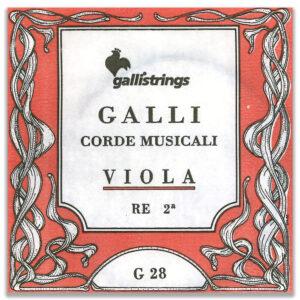 CORDA SINGOLA PER VIOLA GALLI - RE 2° CHROME STEEL