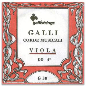 CORDA SINGOLA PER VIOLA GALLI - DO 4° CHROME STEEL