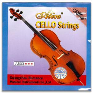 CORDIERA PER VIOLONCELLO ALICE A803 NICKEL SILVER WOUND