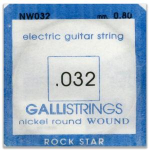 CORDA PER CHITARRA ELETTRICA 032 ROCK STAR GALLISTRINGS NICKEL ROUND WOUND