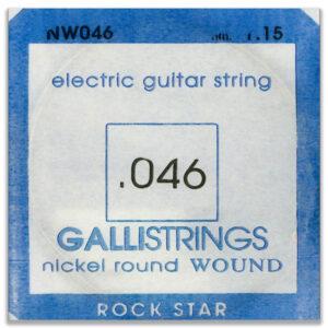 CORDA PER CHITARRA ELETTRICA 046 ROCK STAR GALLISTRINGS NICKEL ROUND WOUND