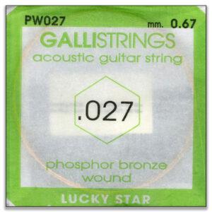 CORDA PER CHITARRA FOLK PHOSPHOR BRONZE 027SOL GALLISTRINGS LUCKY STAR