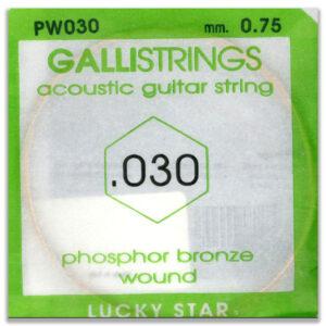 CORDA PER CHITARRA FOLK PHOSPHOR BRONZE 030RE GALLISTRINGS LUCKY STAR
