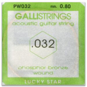 CORDA PER CHITARRA FOLK PHOSPHOR BRONZE 032SOL GALLISTRINGS LUCKY STAR